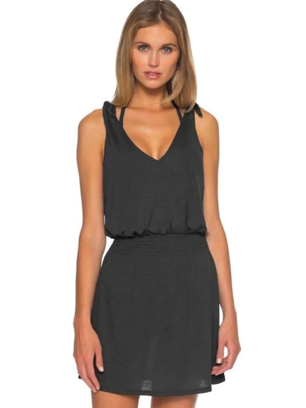 NWT Becca by Rebecca Virtue Breezy Basic Swim Cover Up Dress $78